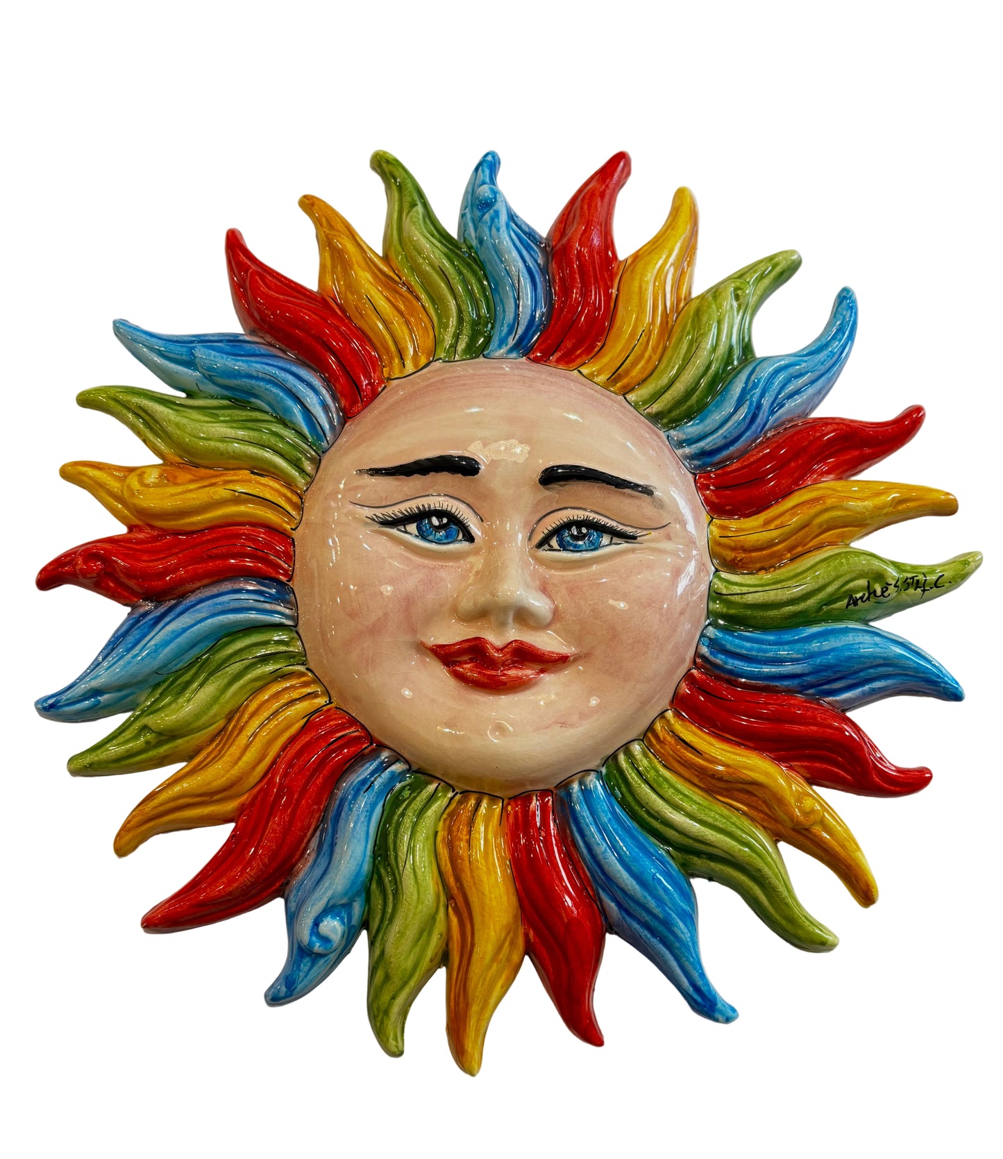 Sole colorato da parete