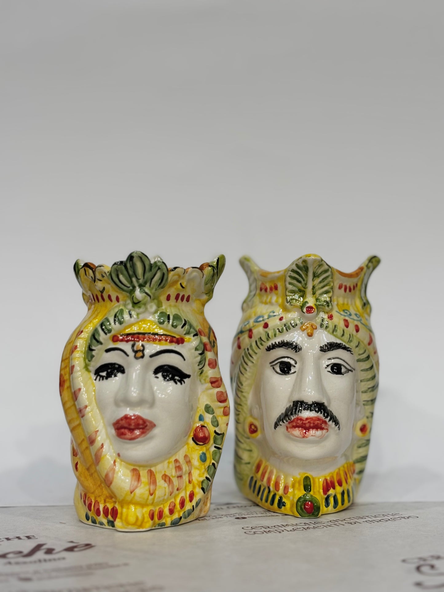 Coppia di teste di moro