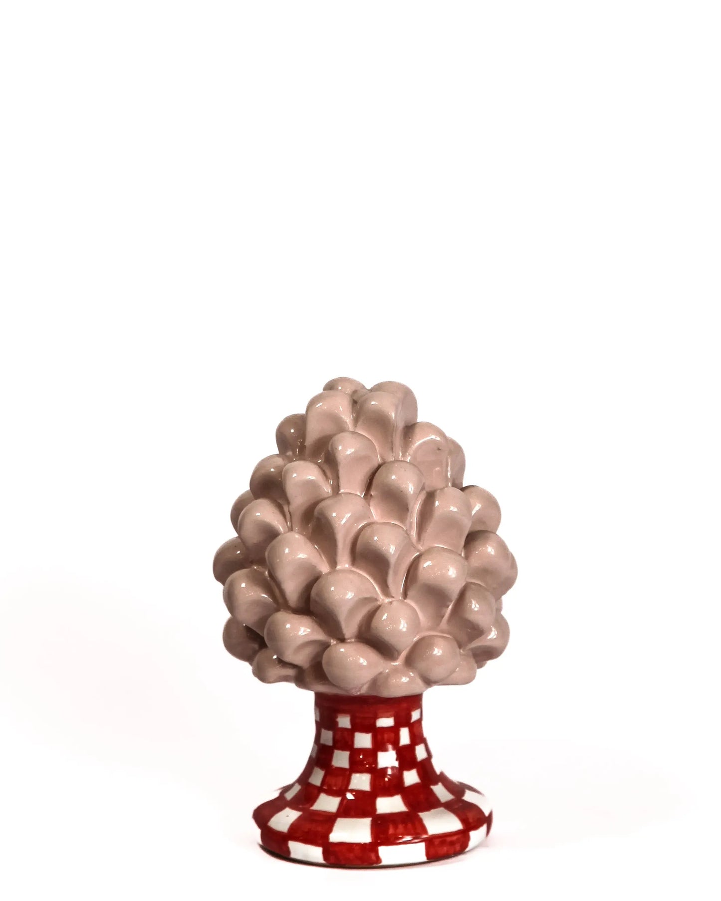 Pigna rosa con decorazioni Ceramiche Arché