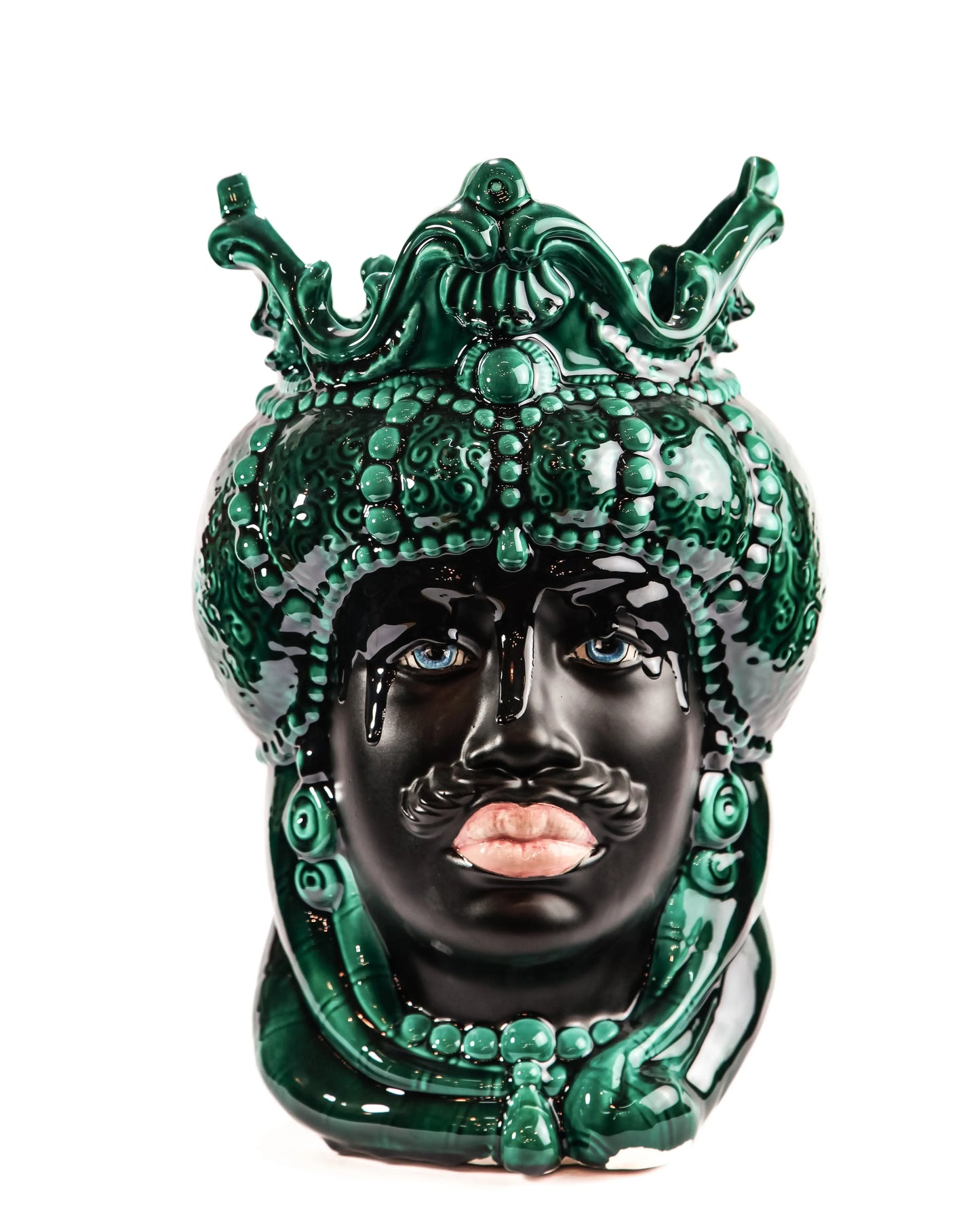 Testa di moro con decorazioni (maschio) Ceramiche Arché