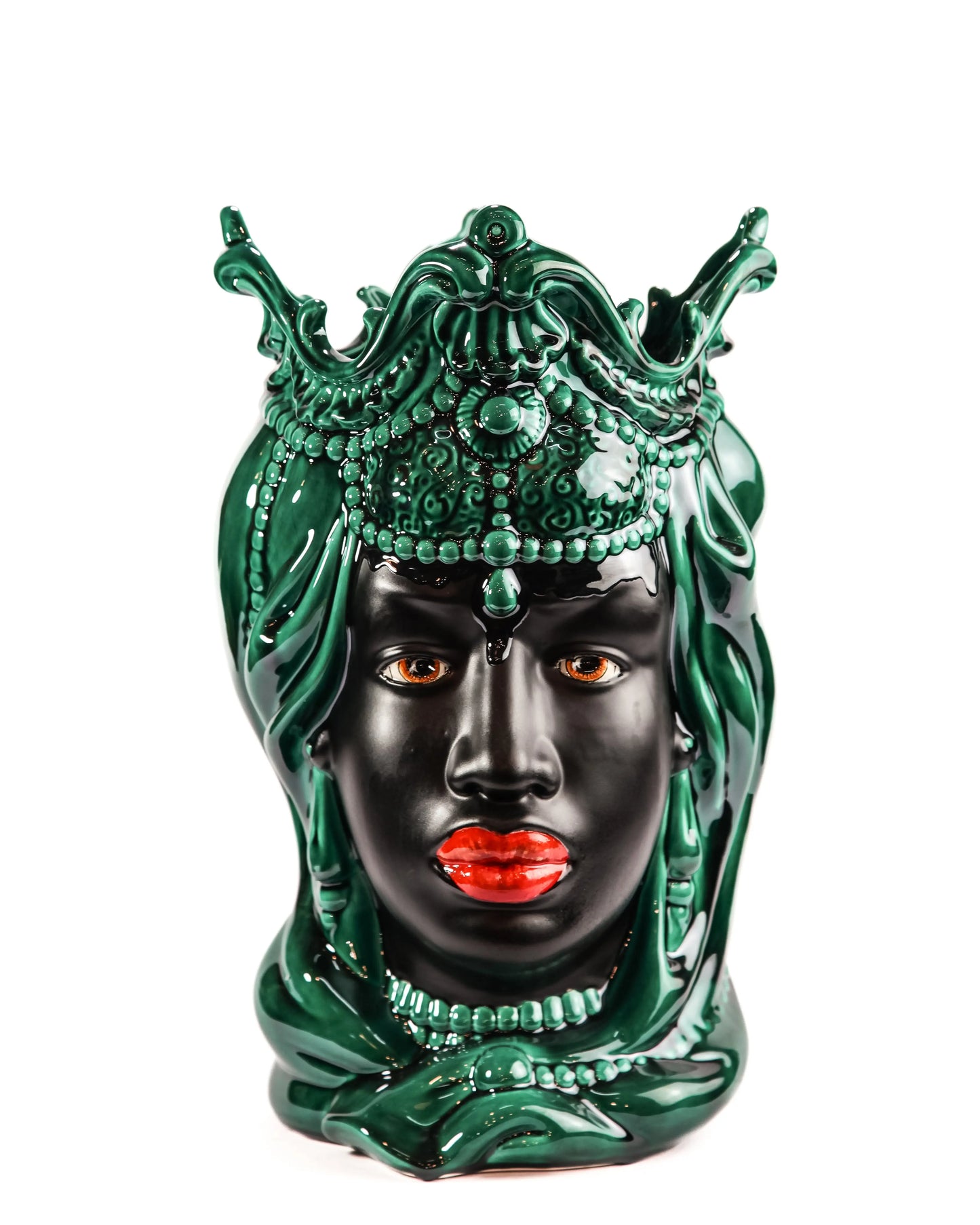 Testa di moro con decorazioni (femmina) Ceramiche Arché