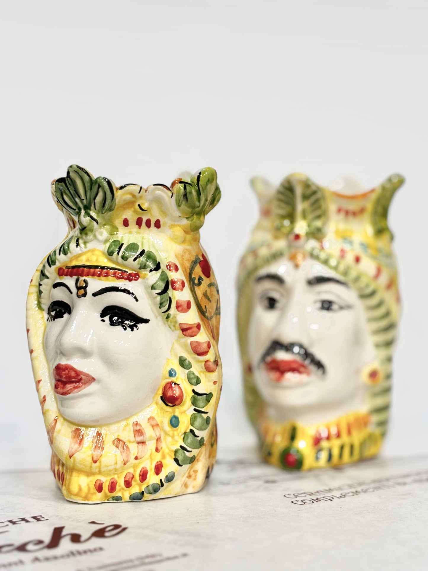 Coppia di teste di moro