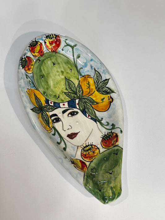 Pala di fico d’india decorata