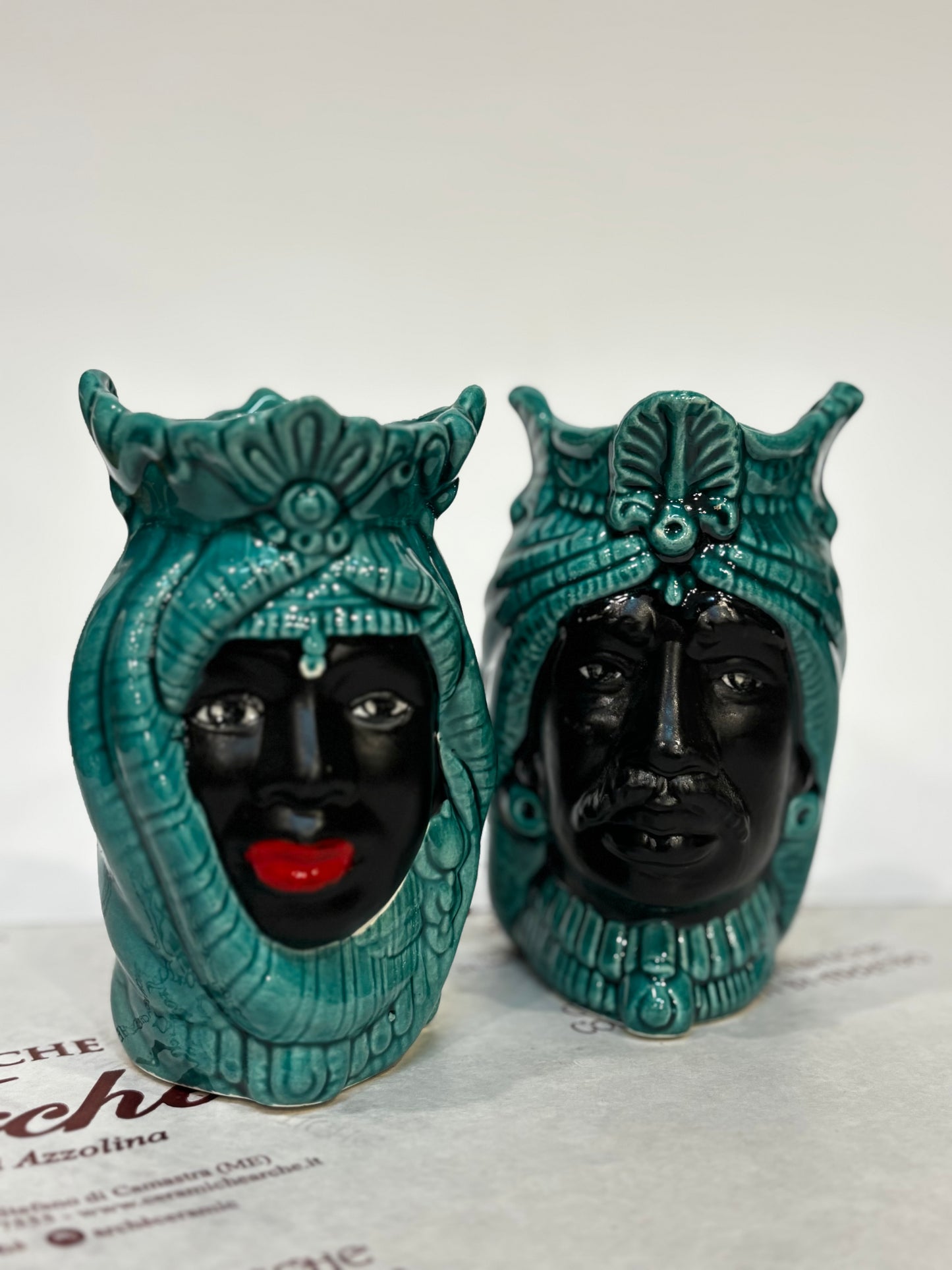 Coppia di Teste di Moro