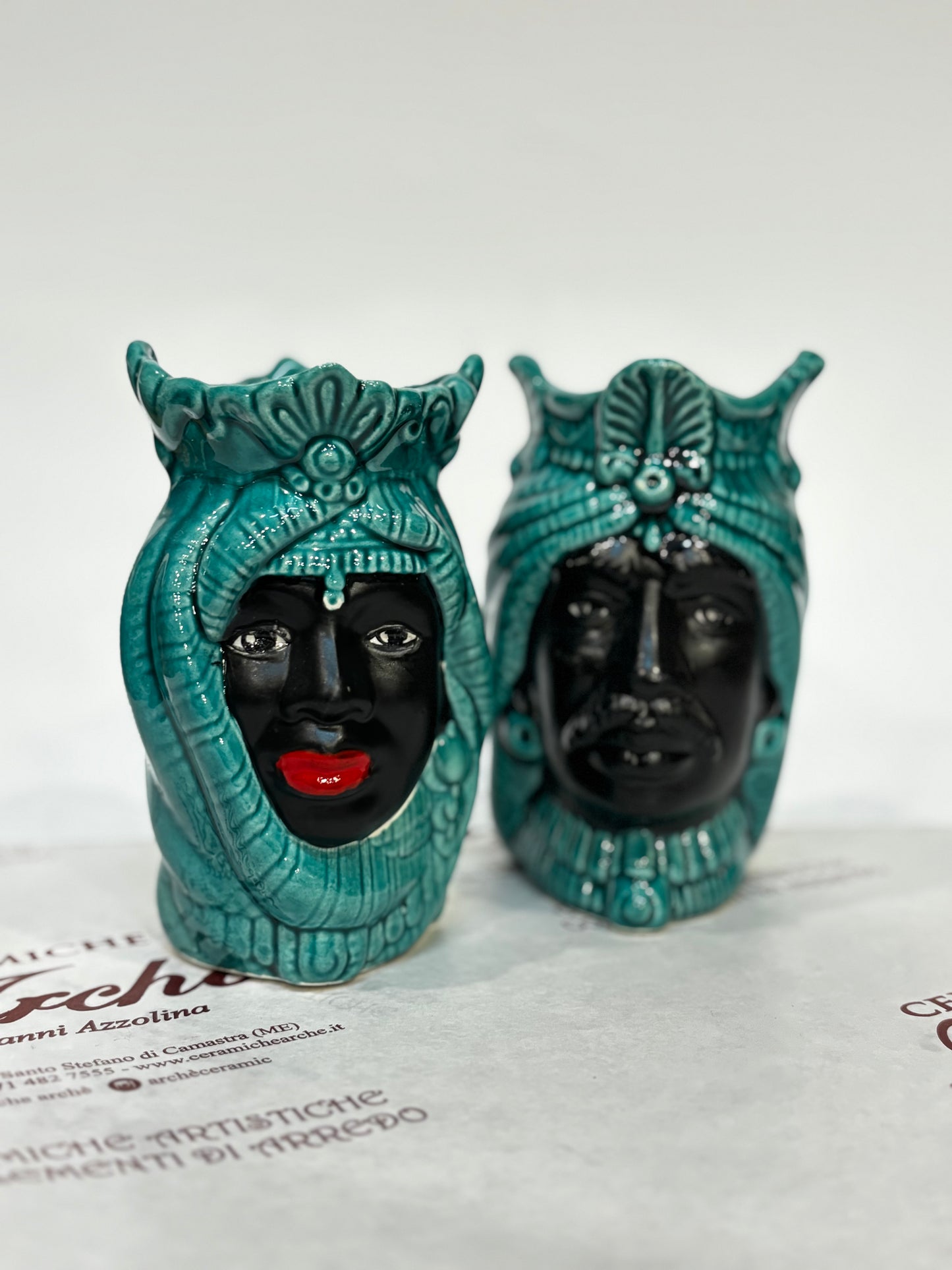 Coppia di Teste di Moro