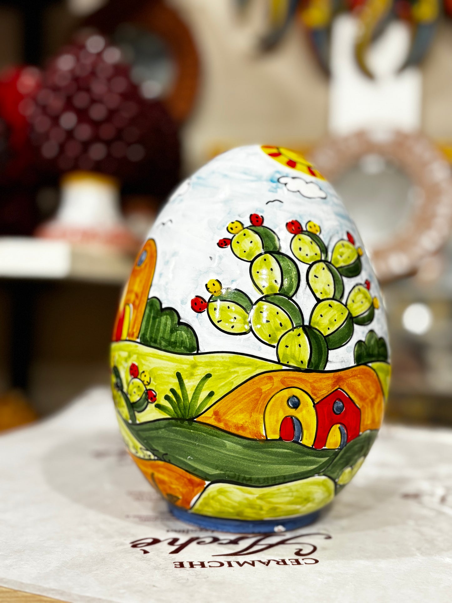 Uovo decorativo- Stile Naïf
