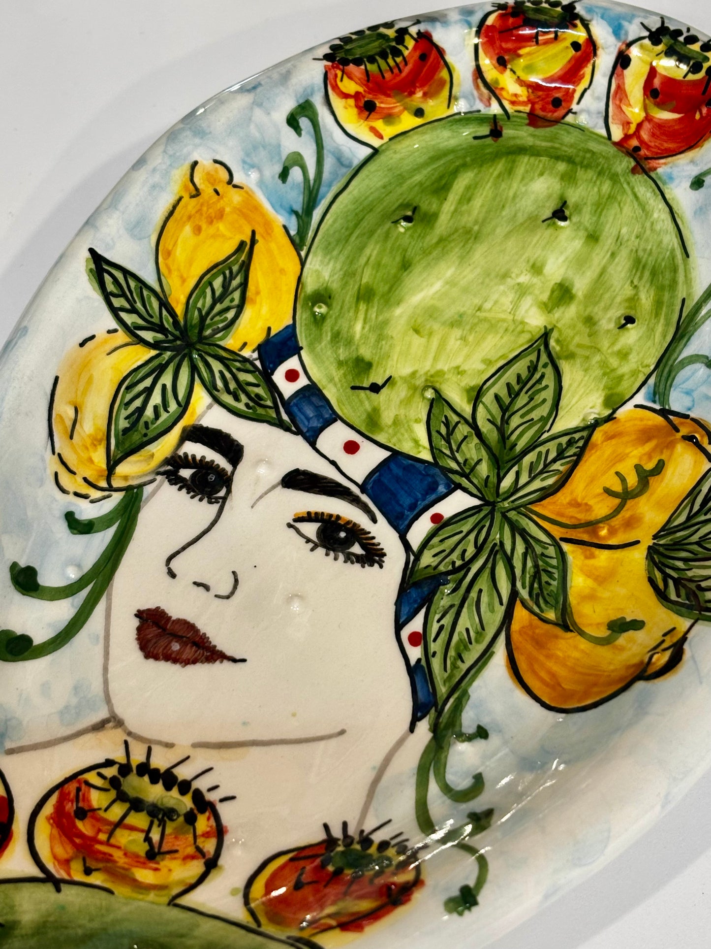 Pala di fico d’india decorata