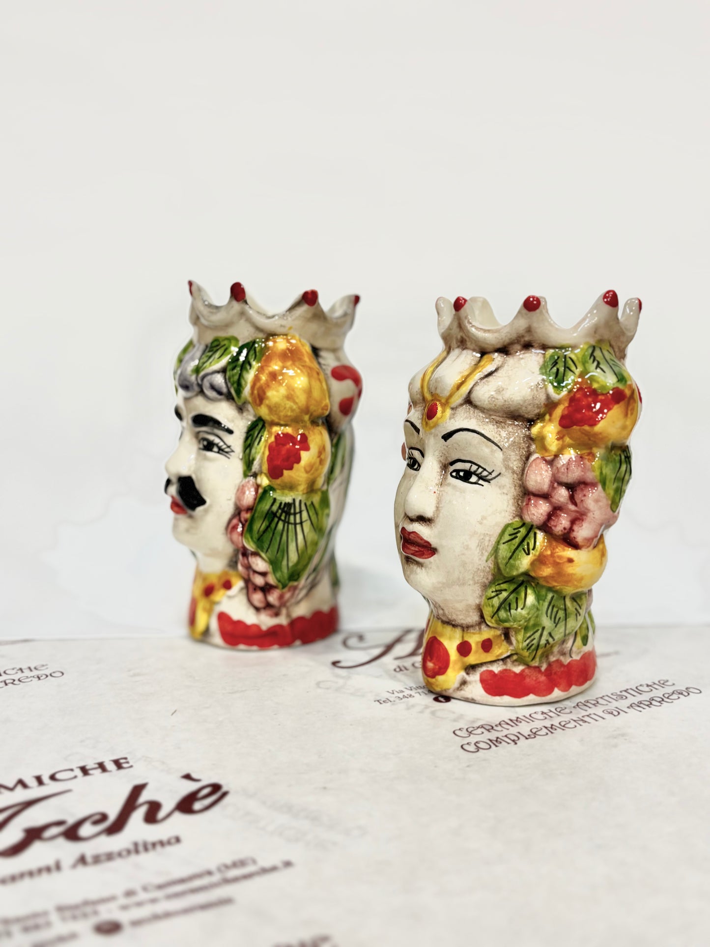 Coppia di Teste di Moro