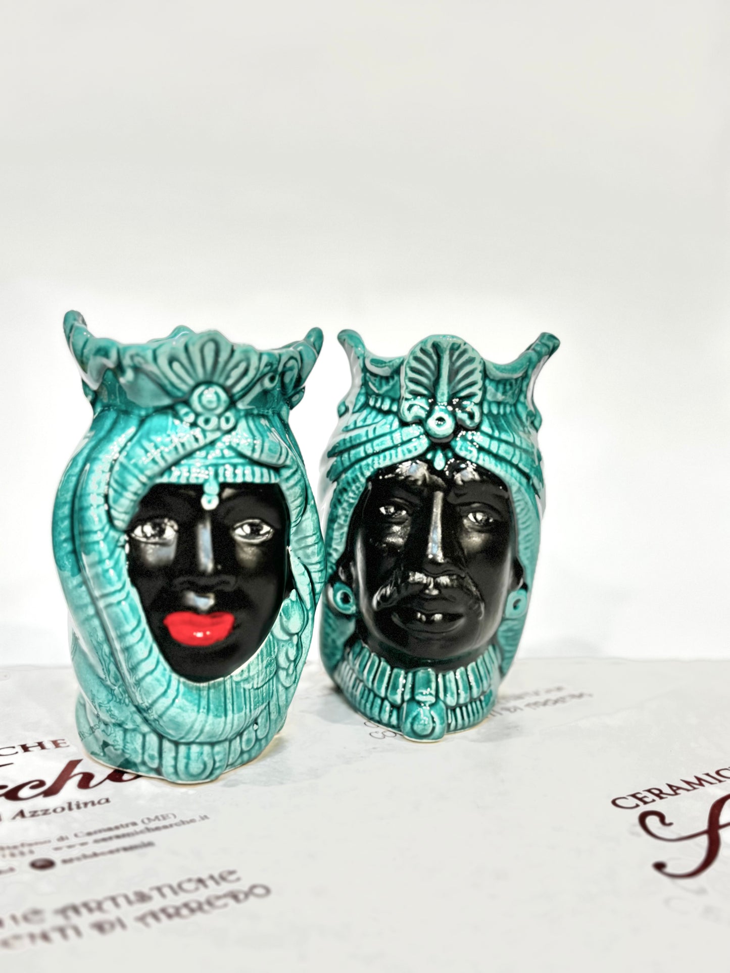 Coppia di Teste di Moro