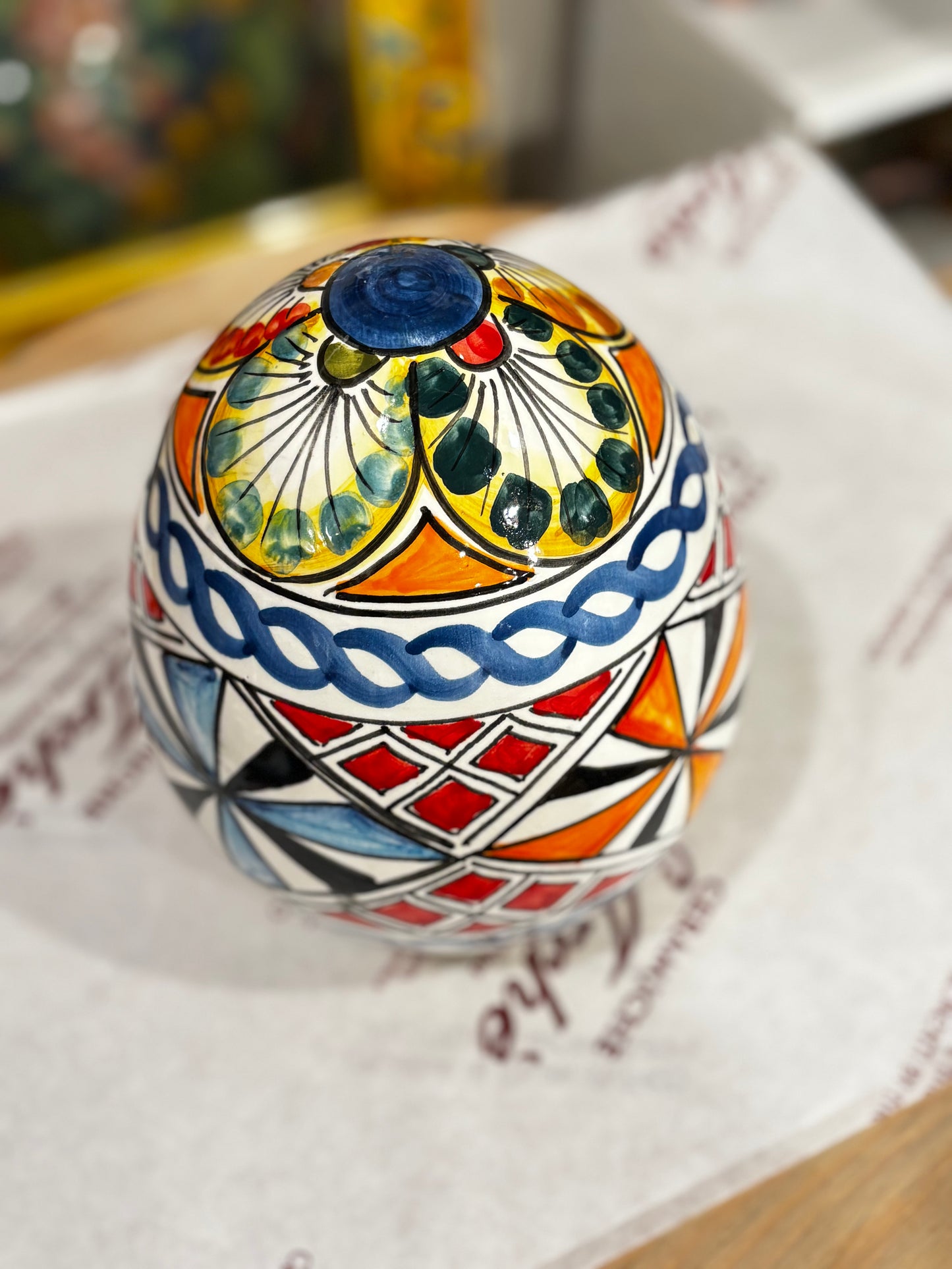 Uovo decorativo - stile siciliano