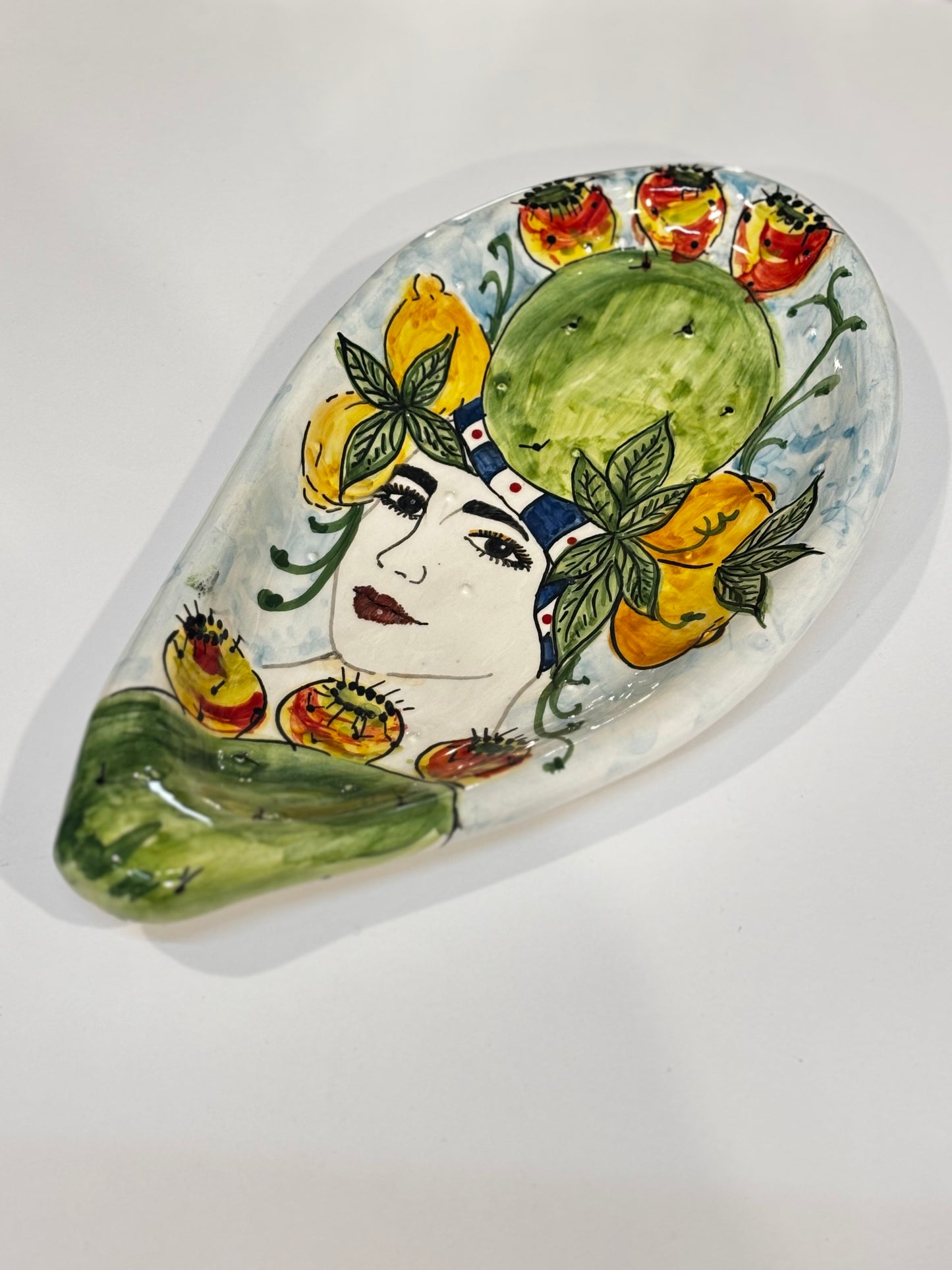 Pala di fico d’india decorata