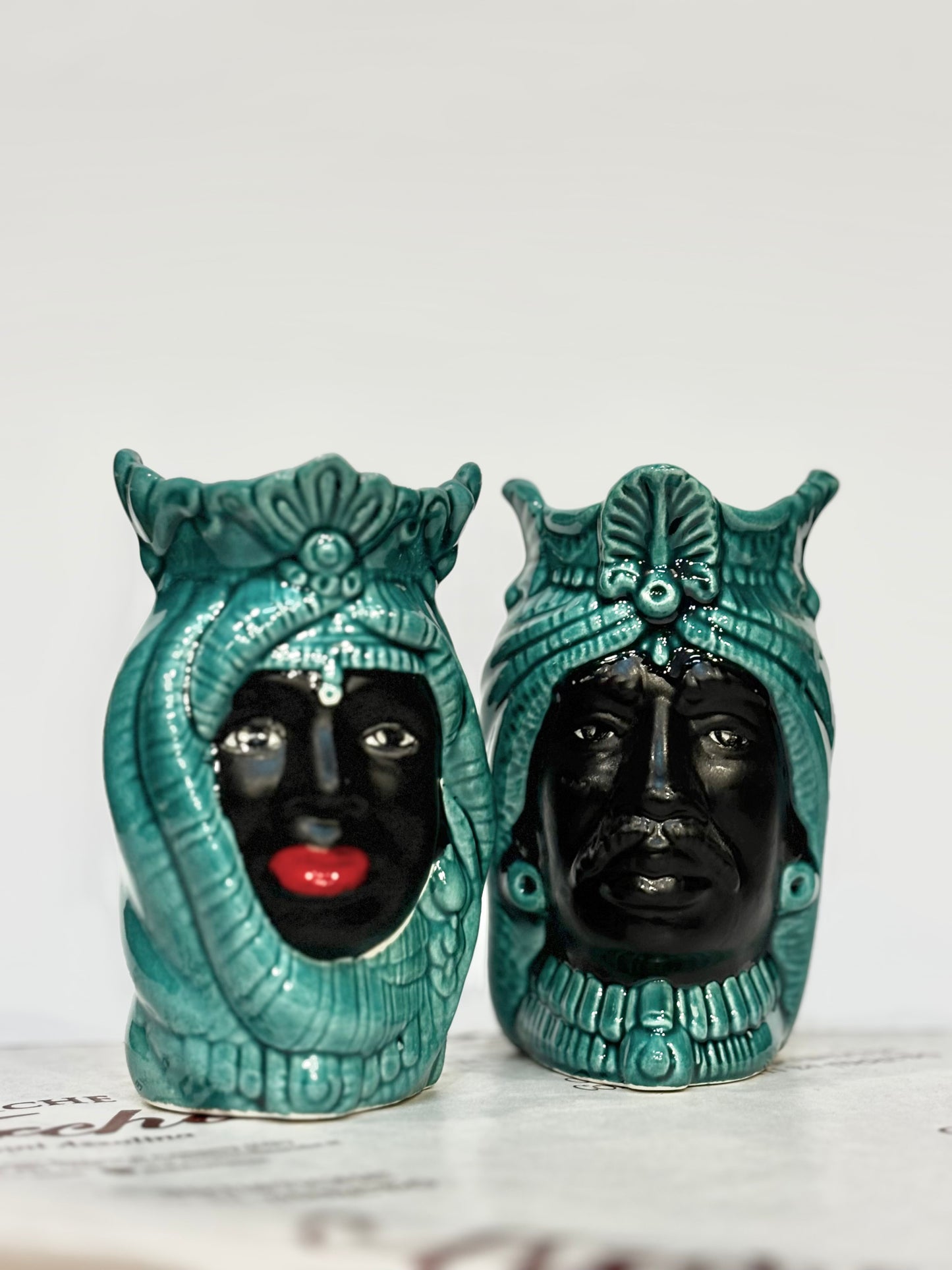 Coppia di Teste di Moro